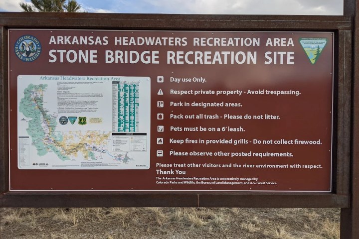 a close up of a sign